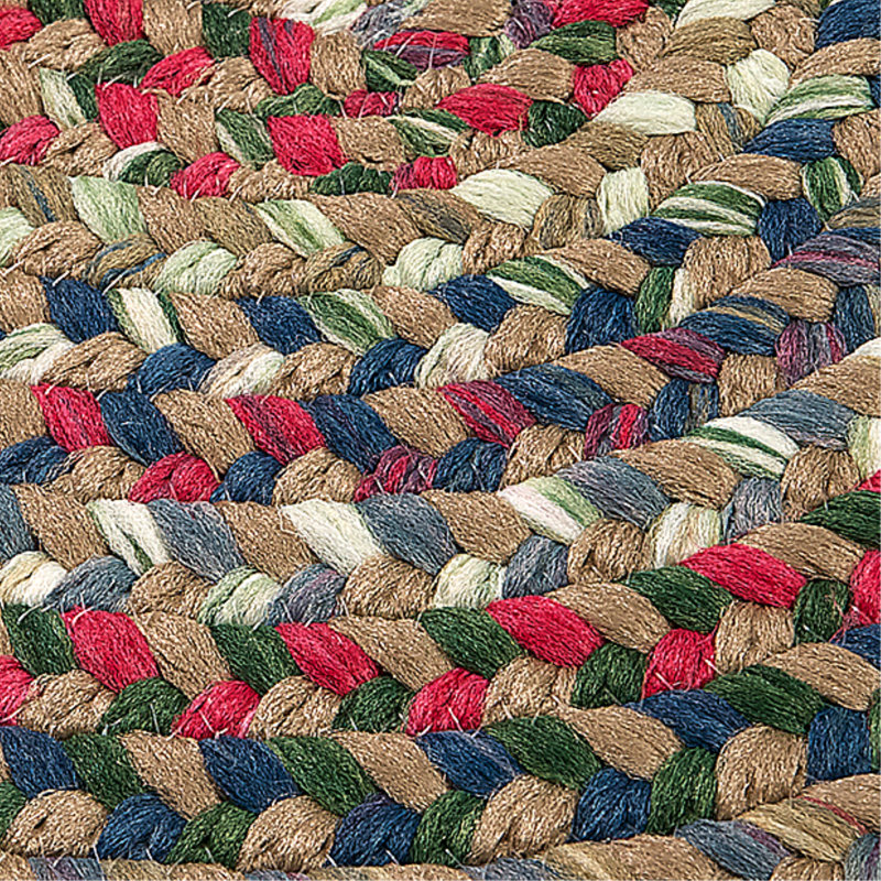 Tapis réversible Roxborough Park - beige paille, Rond 3 pi
