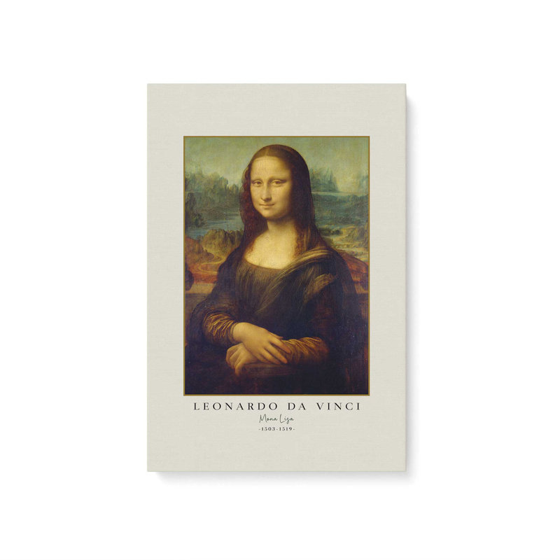 Mona Lisa by Leonardo da Vinci, Stretched Canvas, 18" H x 12" W