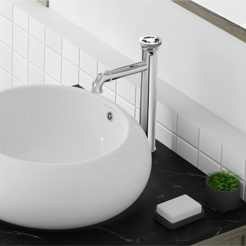 Avallon Single Hole, Single-Handle Wheel, High Arc Bathroom Faucet, Chrome