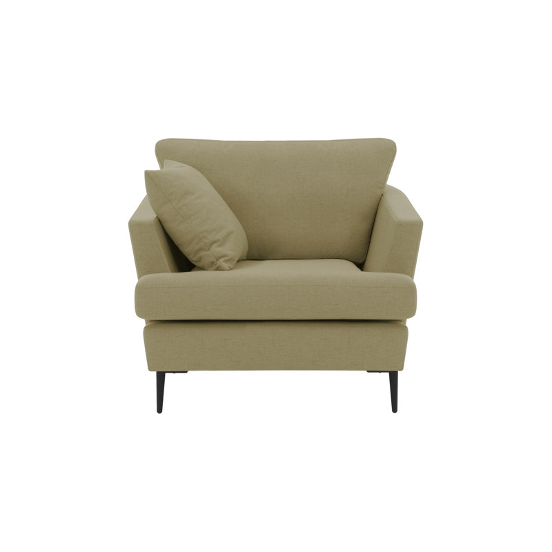Jovany Velvet Armchair, Sand