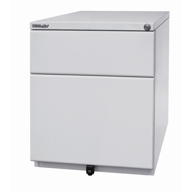 OBA 42cm Wide 2 -Drawer File Cabinet, Light grey