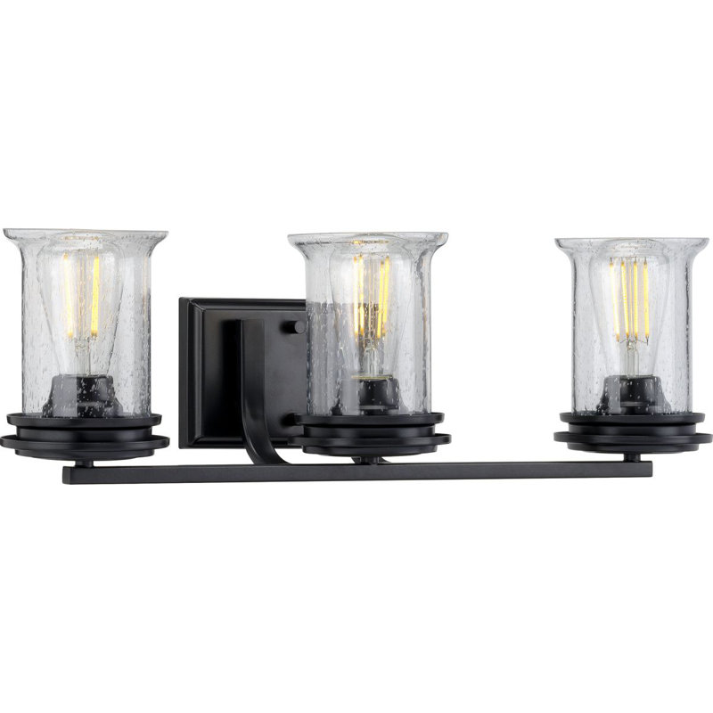 Éclairage pour meuble-lavabo à intensité variable Nedmond, Noir
