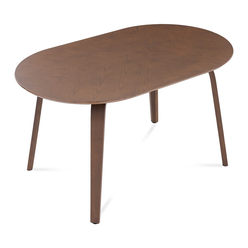 Birchstone Round Edge Oval Dining Table, Walnut