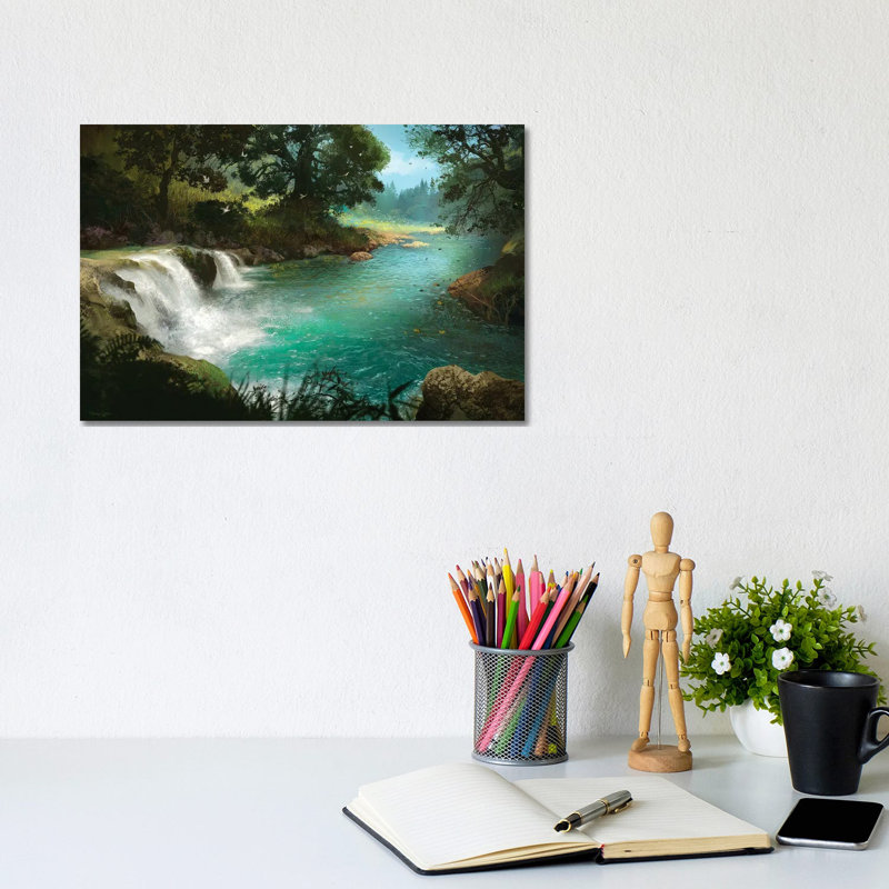 Stream by Ferdinand Ladera - Wrapped Canvas Print, 20.32cm H x 30.48cm W x 1.905cm D