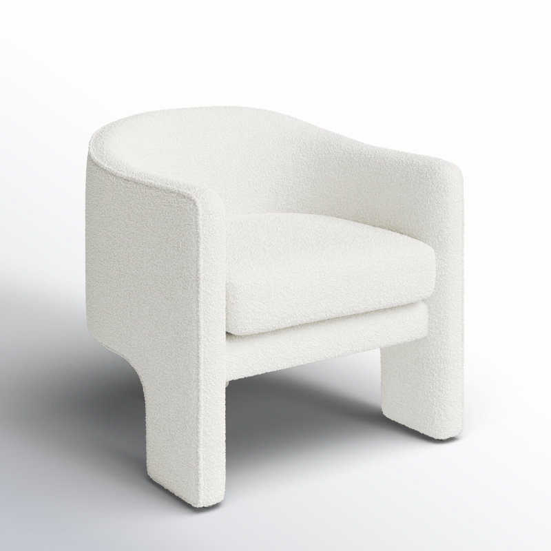 Fauteuil l 30,3 po Upland, Bouclé ivoire