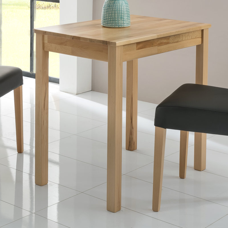 Erik Beech Solid Wood Dining Table, 75cm H x 70cm L x 50cm W