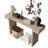 Distressed Wood Finish Rustic Farmhouse Console Table-1772316580