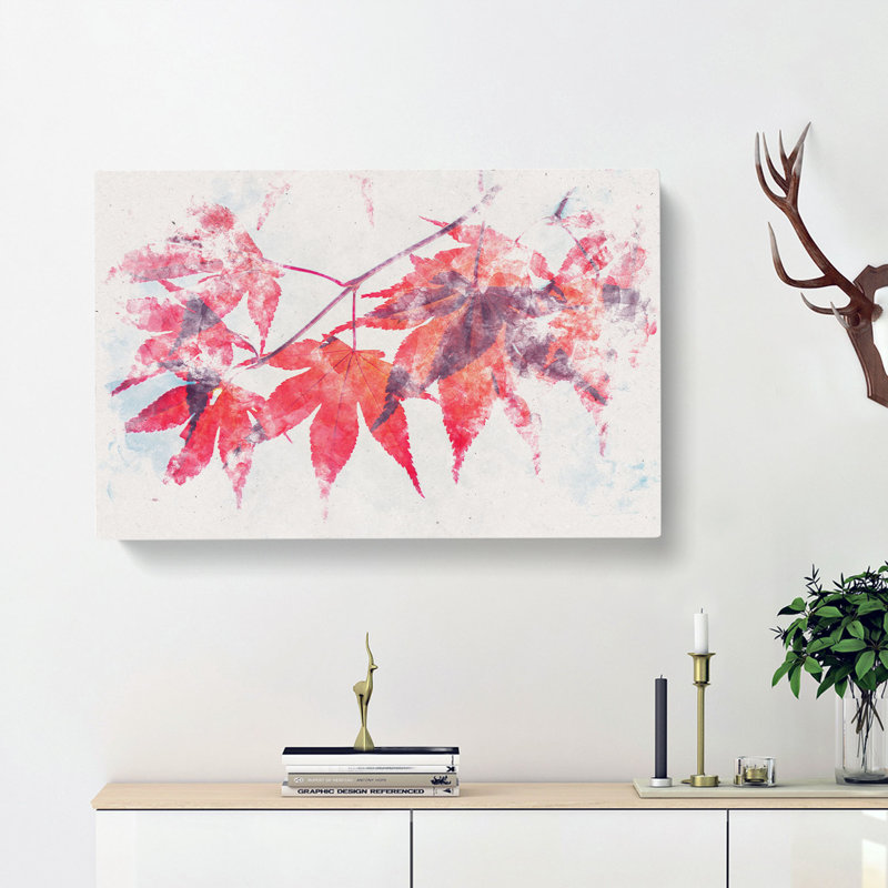 Leaves of a Maple Tree - Wrapped Canvas, 40cm H x 60cm W x 3cm D