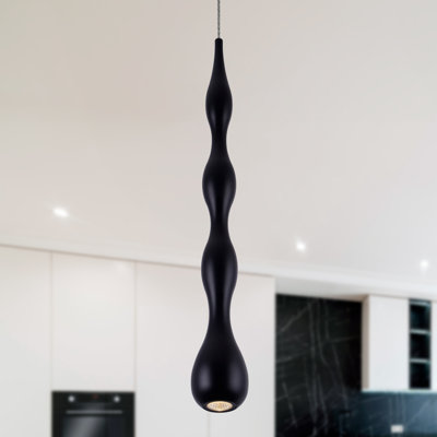 Polaris 1-Light LED Cylinder Pendant Light with Adjustable Height