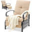 Chaise de patio inclinable avec coussins-1961868364