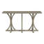 Console en U 59,8 po en bois avec plateau en placage de chêne-822359284