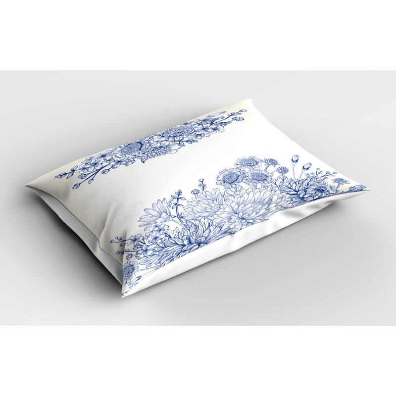Polyester Floral Sham Set, Queen