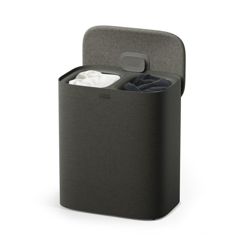 Panier à linge avec couvercle Joseph Joseph Tota 2, Lit simple, Gris forêt