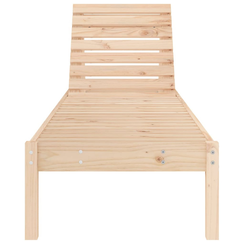 Chaise longue d'extérieur vidaXL, Clair naturel