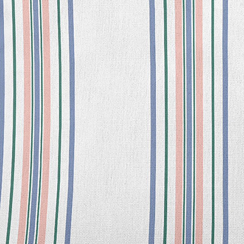 Reversible Throw Pillow, Blue/Green/Pink Striped