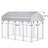 Outdoor Dog Kennel Cover, Heavy Duty Oxford Fabric Replacement Roof with UV Protection