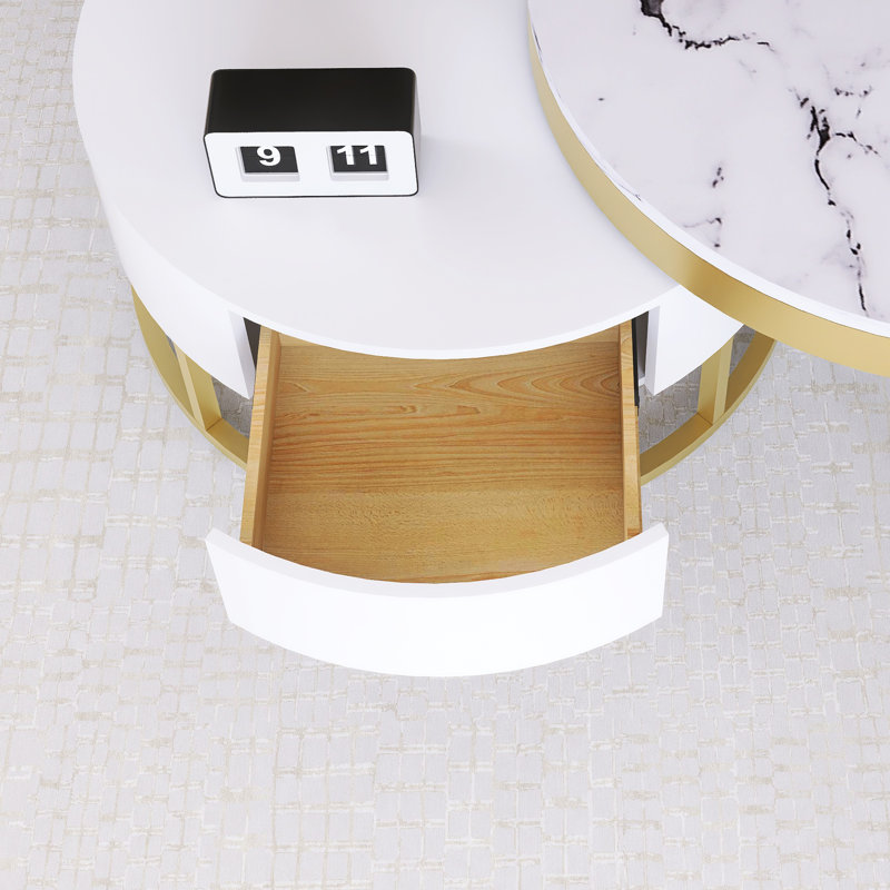 Table basse gigogne moderne avec tiroirs Modern