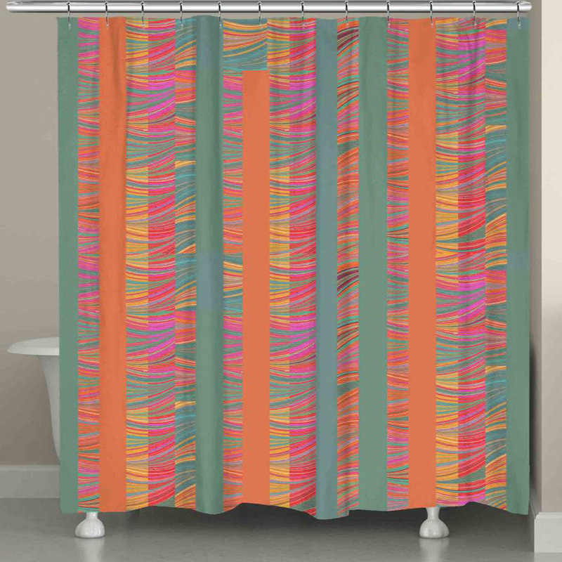 Harvill Striped Shower Curtain