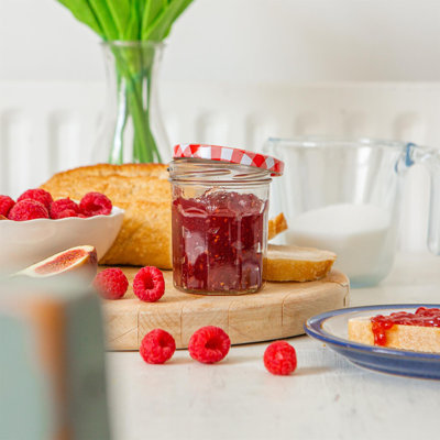 Argon Tableware Glass Jam Jars with Lids