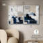 Ensemble de décorations murales bohème Soft Coastal Abstraction par Art Remedy, cadre blanc, 24 x 30-812949019-812949016