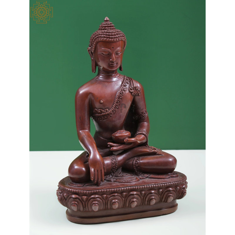 Figurine Bouddha de Gautam dans Bhumisparsha Mudra