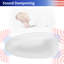 Baignoire autoportante 67 pouces à surface solide de 67 pouces avec fini blanc mat et noyer