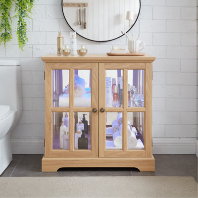 LED Curio Display Cabinet by Ivy Bronx
