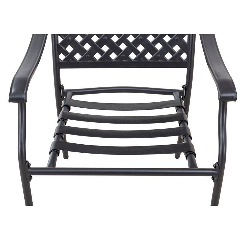 Dining Set Atlanta - 5 Pieces, Black, Tan