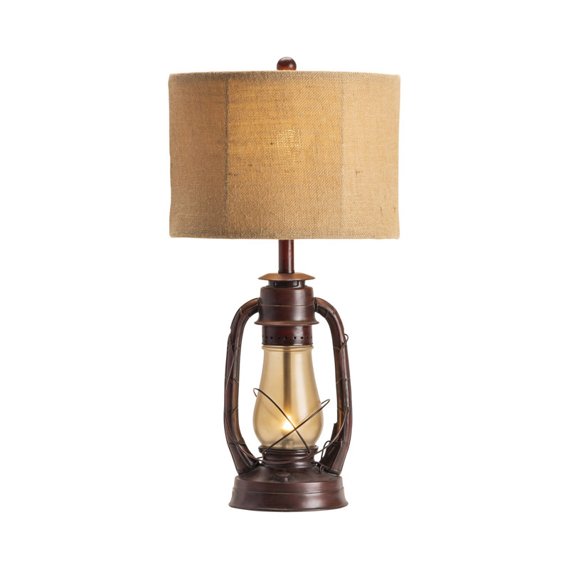 Lampe de table rouge 27 po Lanh