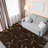 Ottohome Non-Slip Leaves Area Rug For Living Room, Hallway Runner, Entryway Rug, Brown-103305830
