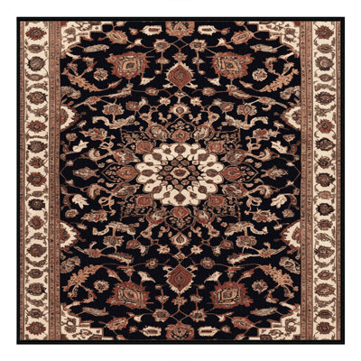 Tapis brun lavable à la machine