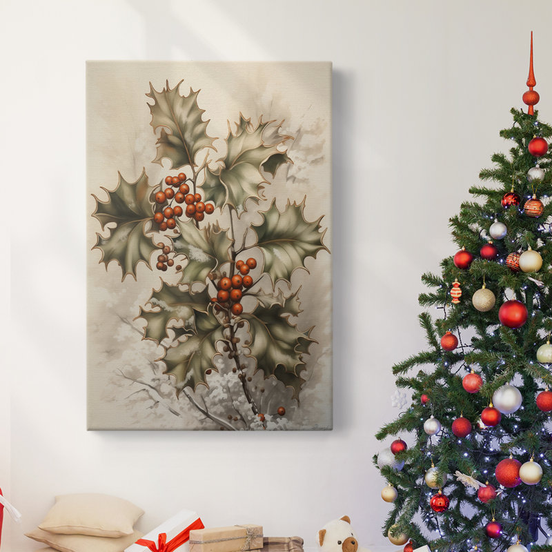 Art des Fêtes de Noël - Toile tendue avec châssis DCCXIV, H 18 po x l 12 po