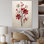 «Mahalingam Red Beige Minimalisme Essence Of Red Flower», reproduction d'art sur toile