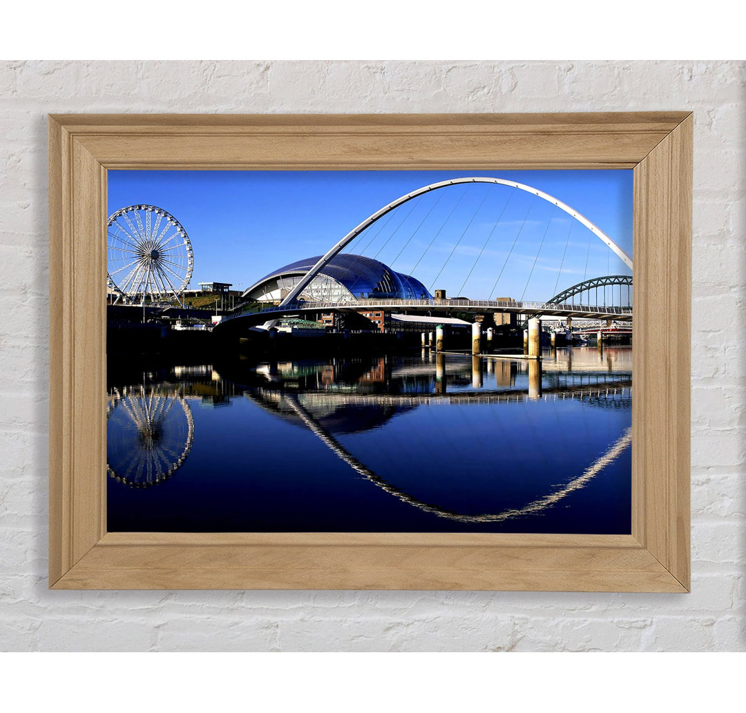 Millennium Bridge Newcastle England - Einzelner Bilderrahmen Kunstdrucke