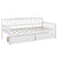 Lit de jour simple en bois de pin avec plateforme de 10 lattes de soutien-179508806