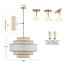 Lustre tambour 6 lumières en lin moderne-170894095-170894080-170894094