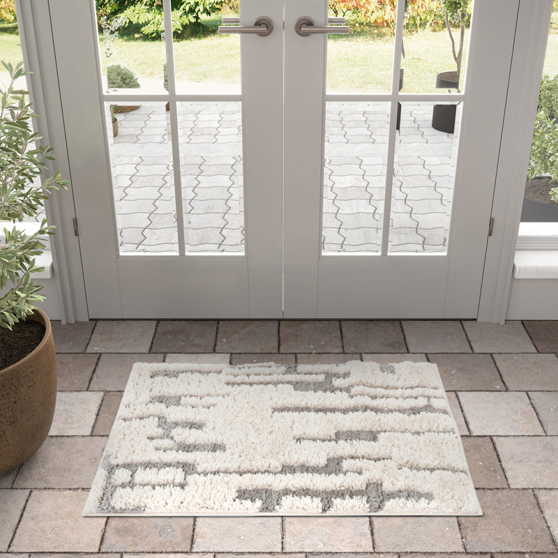 Tapis d'intérieur à poils longs Kierre Kierre, Tapis de couloir 2 pi 3 po x 7 pi 7 po