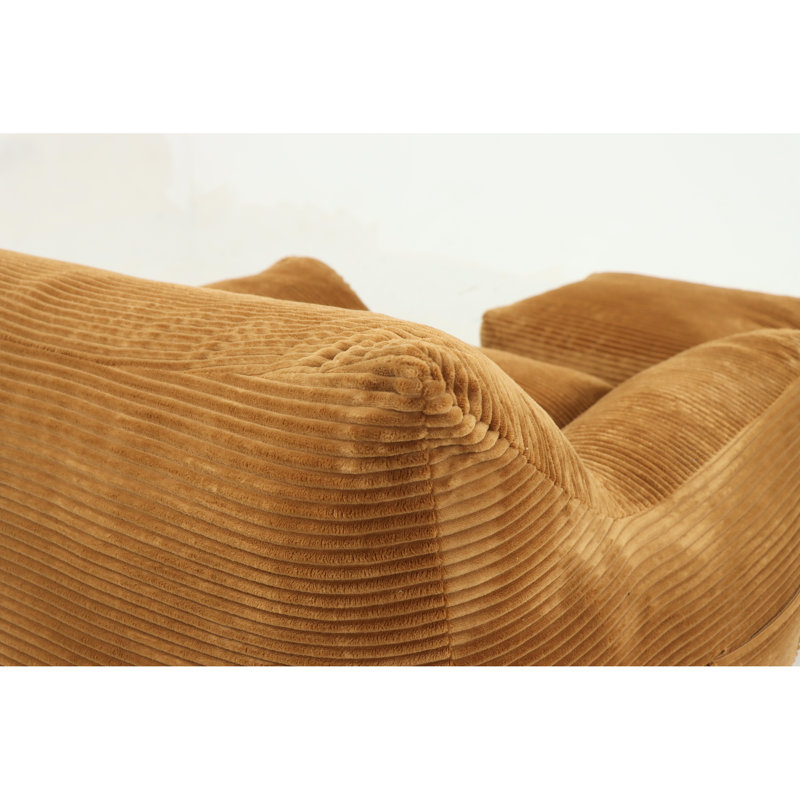 Bean Bag Chair For Adults Filled With High - Resilience Shredded Foam Its Oversized Brown Corduroy Build Is Bedroom Dorm And Living Room In It An Lazy Supportive