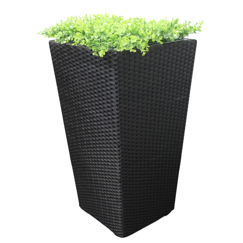 Pot de fleurs moyen noir, Noir