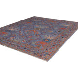Transitional One-of-a-Kind Rectangle 7'11" X 9'8" Hand Knotted Area Rug