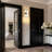 2 - Light Ribbed Acrylic Flush Mounted Sconce