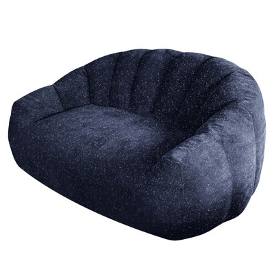 [Starry Sky]Bear Paw Sofa,Comfy Beanbag Chair with Spacious Design Oversized Bean Bag Sofa with Armrest with Filler for Living Room Bedroom.Shiny Silver Thread Faux Fur Plush.