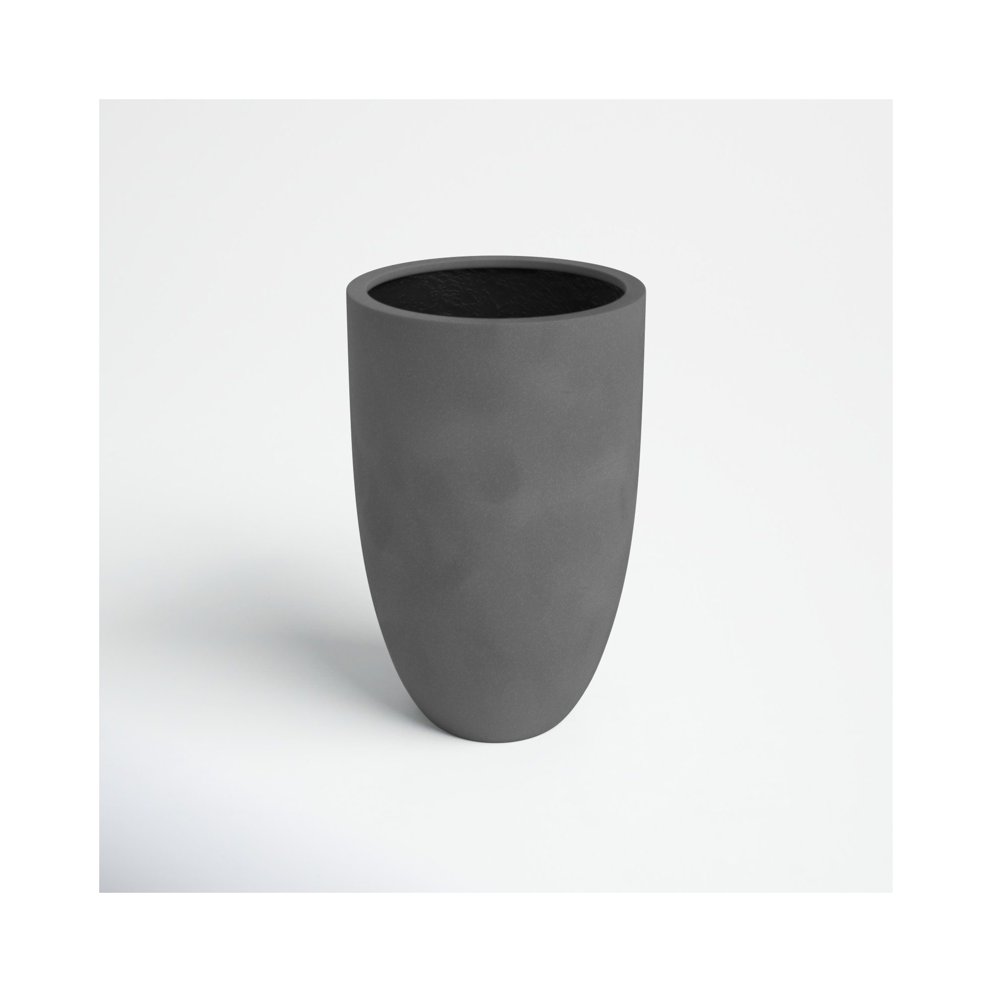 Elbe Handmade Pot Planter, 21.75" H x 16" W x 16" D, Gray