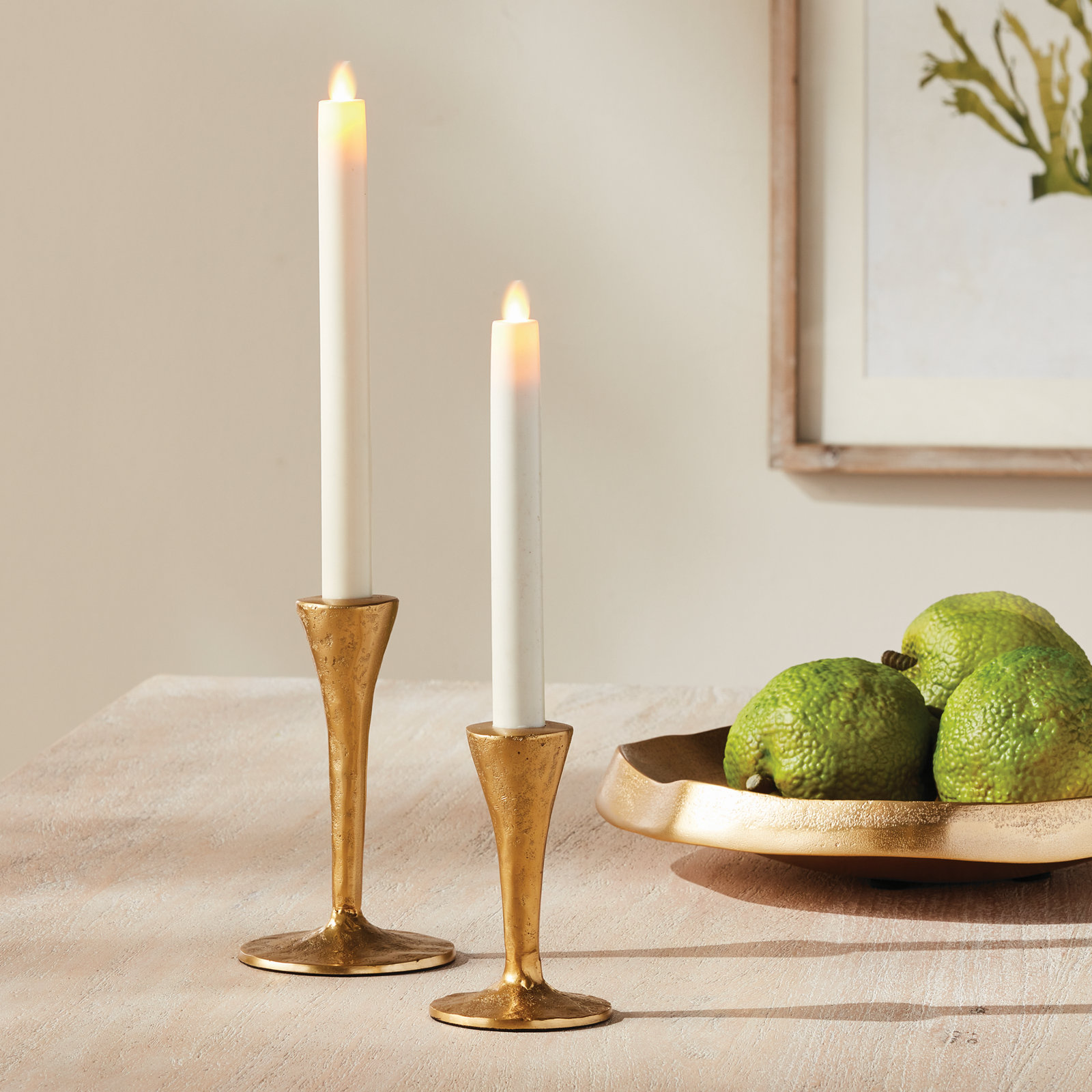 Candlestick Holder, Gold