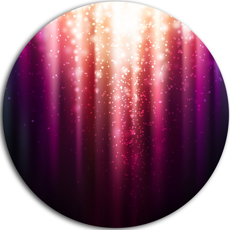«Purple with Magic Light», impression sur métal, H 38 po x l 38 po x P 1 po