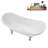71" Streamline Clawfoot Tub,Tray,Drain and Clawfeet-101628941-102360906