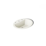 Bryant Ceramic Oval Drop-In Bathroom Sink with Overflow