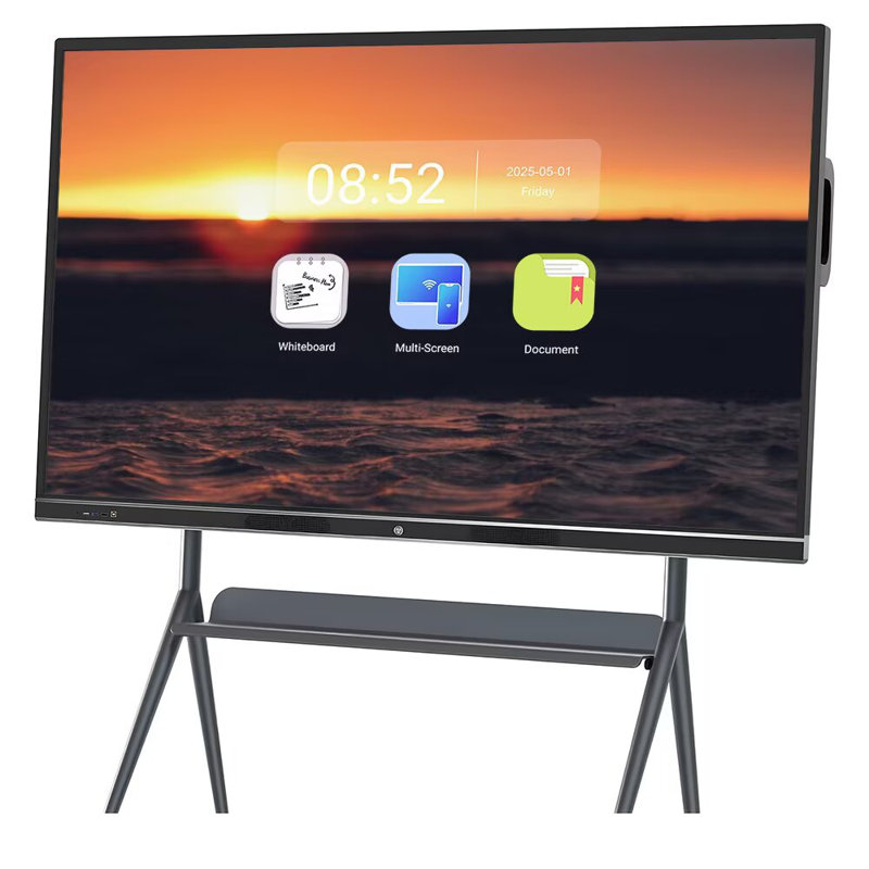 JYXCN - Tableau blanc interactif sans fil à double système de conférence 4K Smart Board Touch Pro 4K pour bureau de classe (fixation murale incluse)