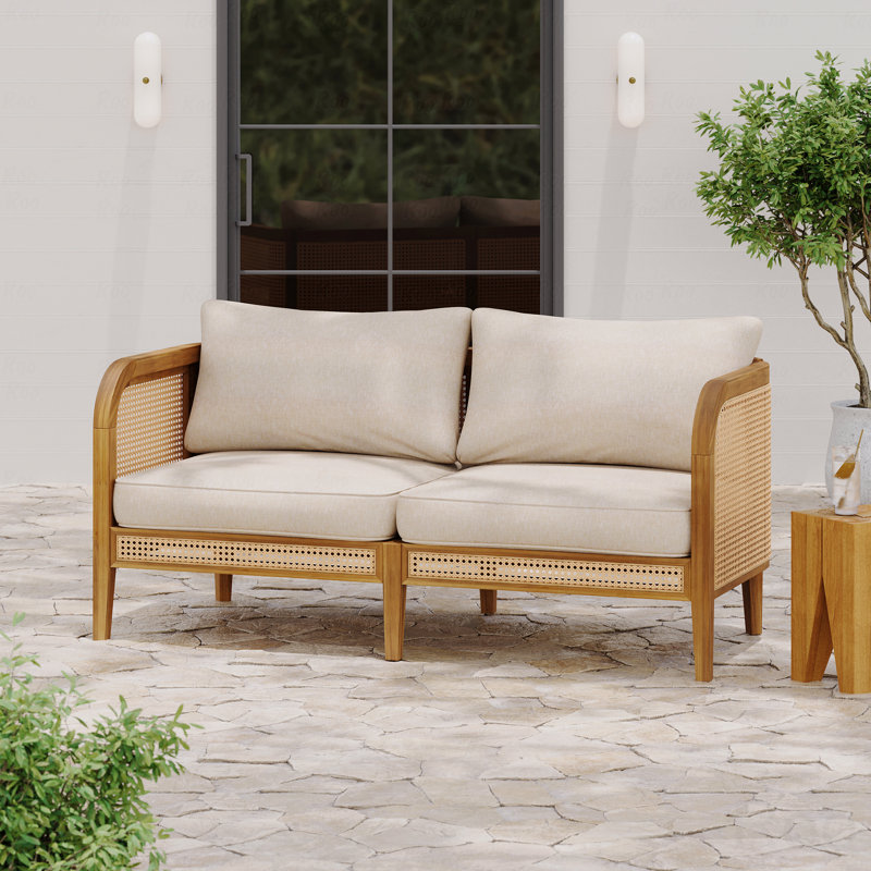 Outdoor Patio Cushioned Sofa