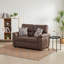 Ensemble de causeuse et canapé avec coussin décoratif Leathaire-116620093